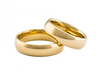 Par de alianças de tungstênio