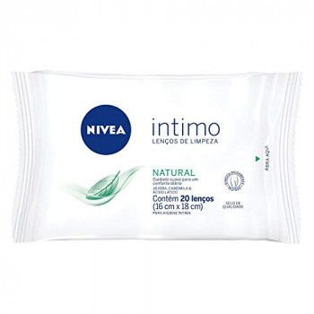 2. Nivea Íntimo Natural Lenços de Limpeza